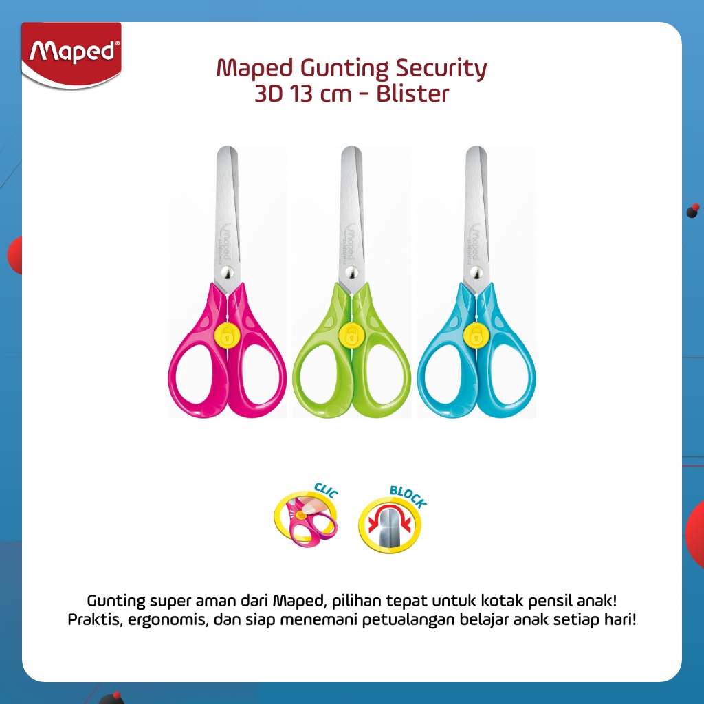 

Maped Gunting Security 3D 13 cm - Display