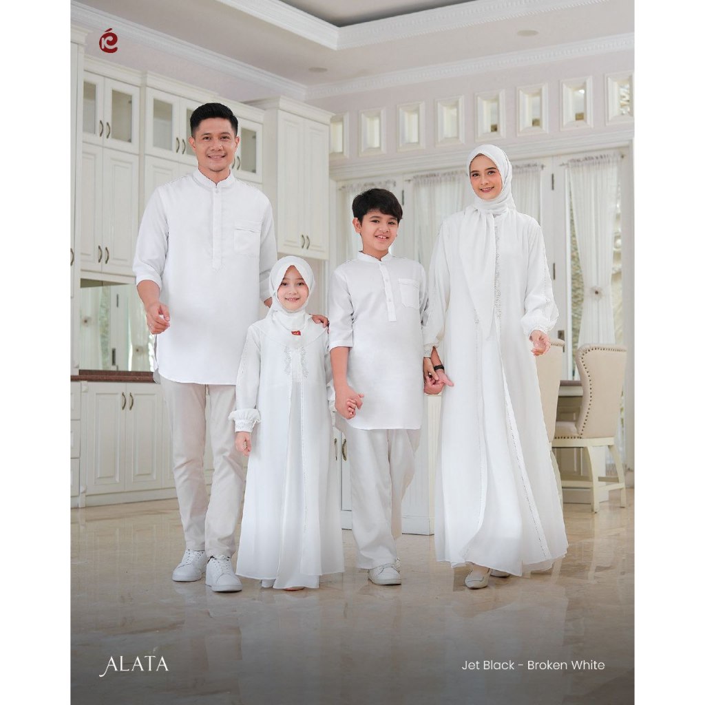KEKE - ALATA WHITE SERIES SET SERAGAM SARIMBIT KELUARGA PUTIH