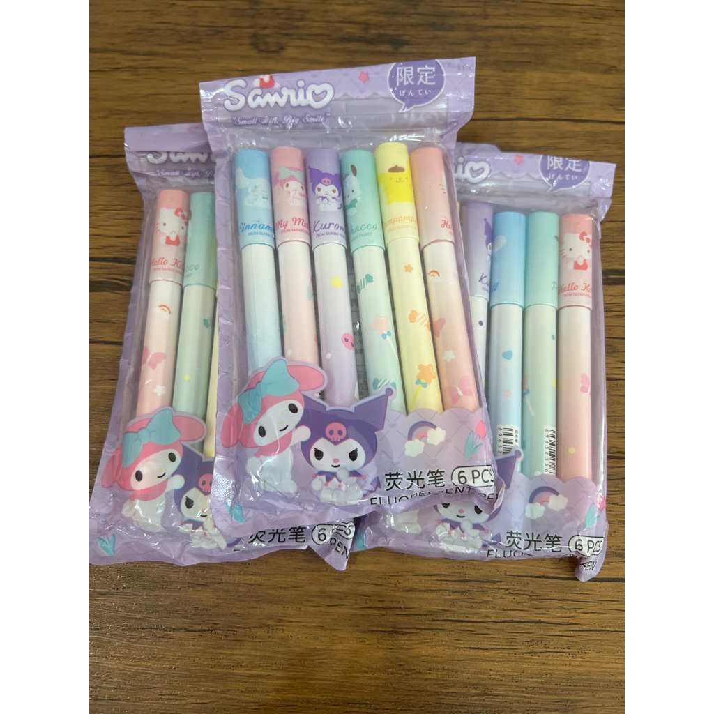 

highlighter sanrio isi 6pcs