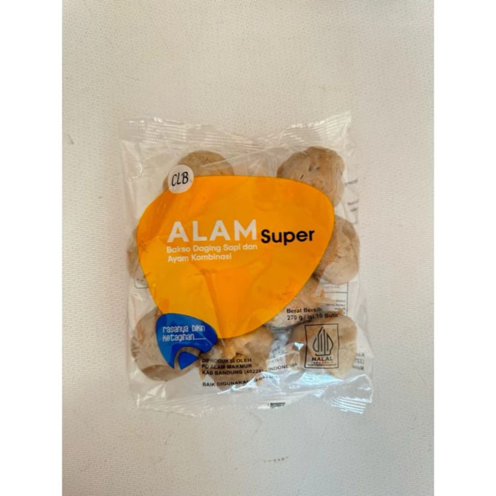 

Bakso Alam Super Isi 10Biji(CLB)Kombinasi Daging Ayam + Sapi