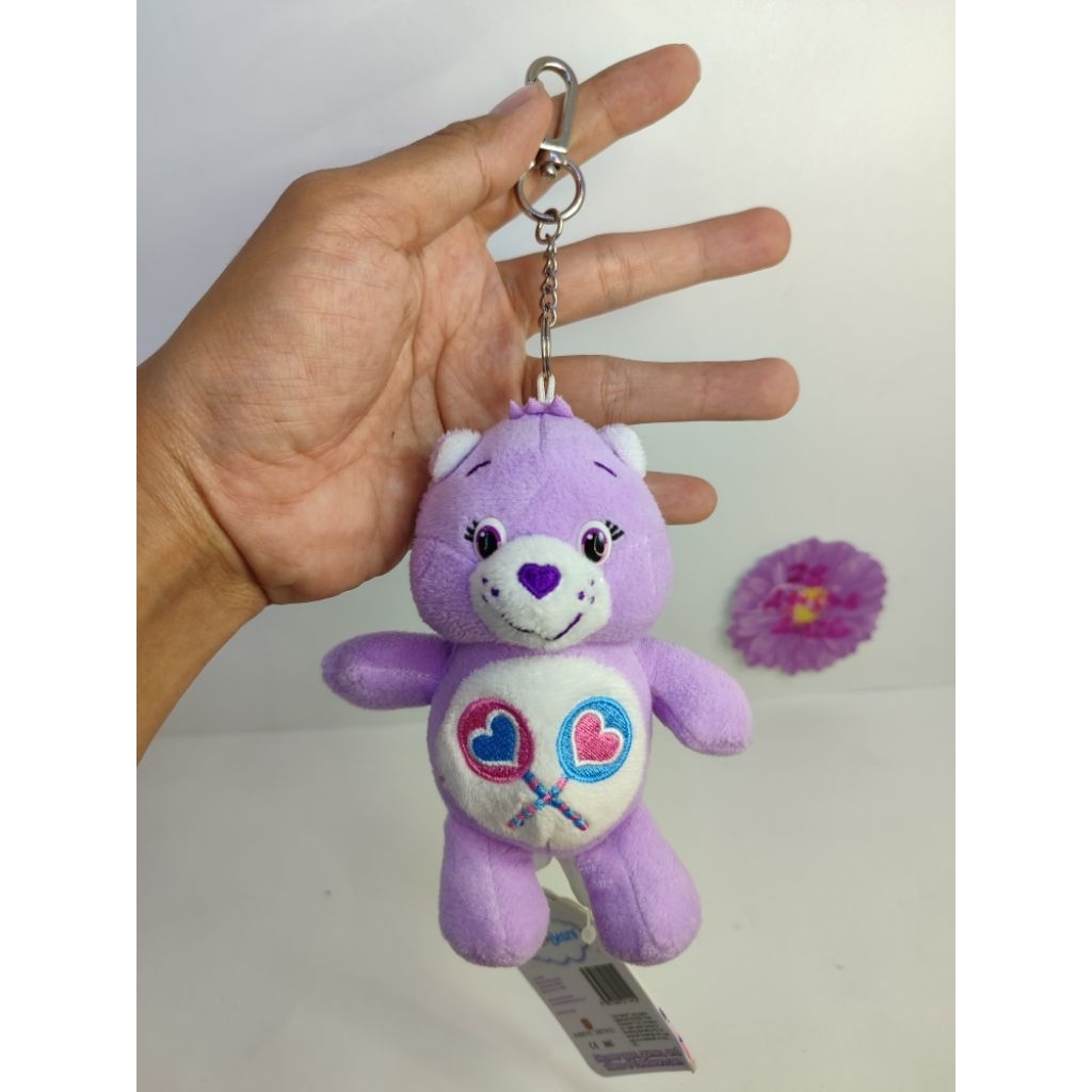 boneka care bear purple care bears original mini keychain