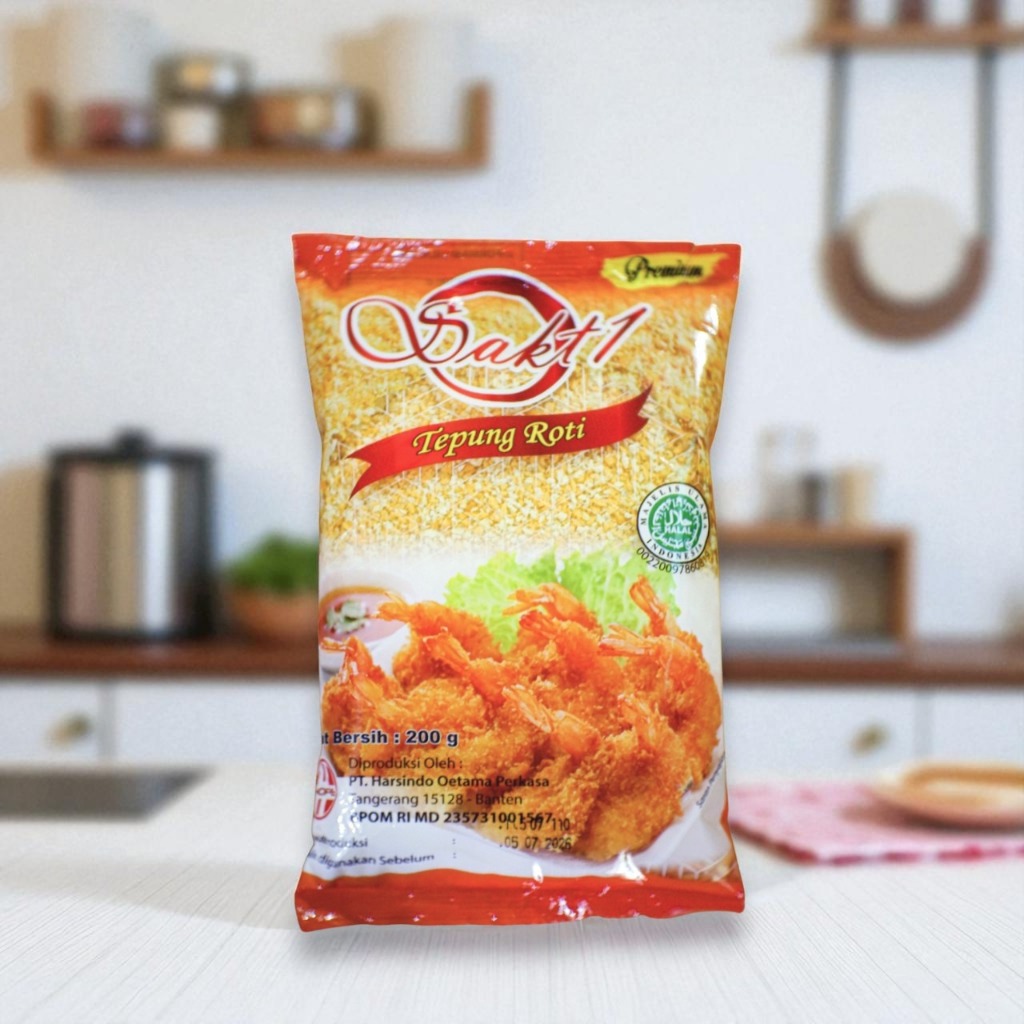 

Sakti Tepung Roti Kemasan Premium 200g | Breadcrumb | Tepung Panir
