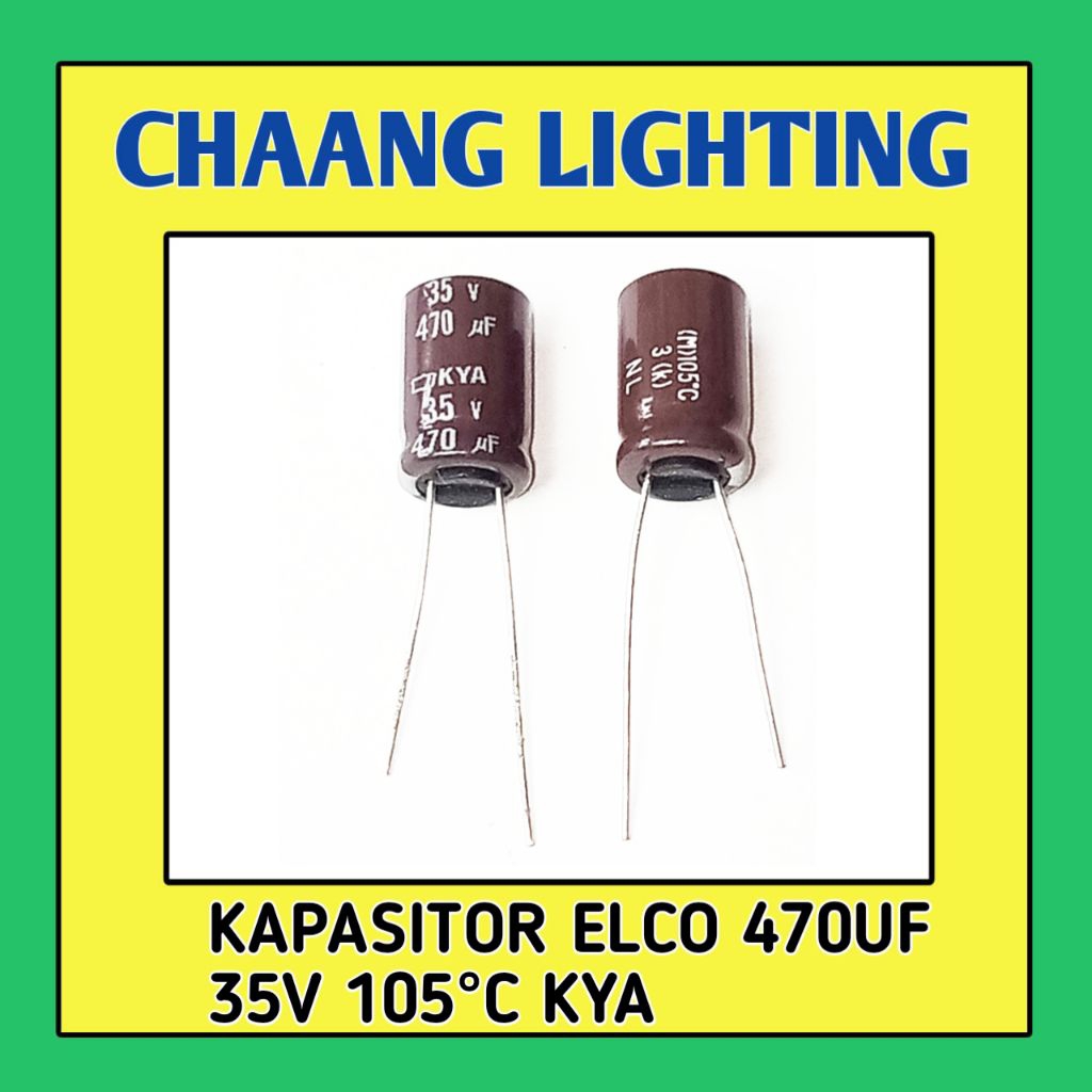 470UF 35V KAPASITOR ELKO 470UF 35V CAPASITOR ELCO 470UF 35V ELCO 470UF 35V 105°C