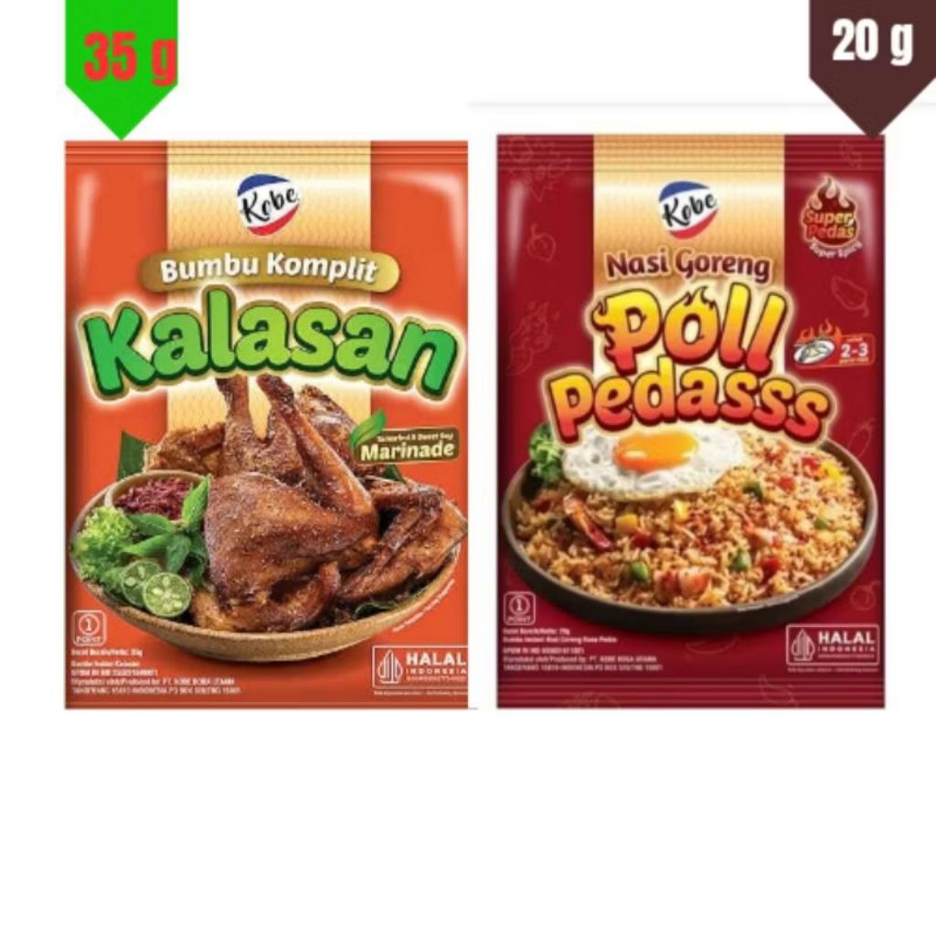 

Kobe Bumbu Komplit Kalasan & Nasgor Poll Pedas