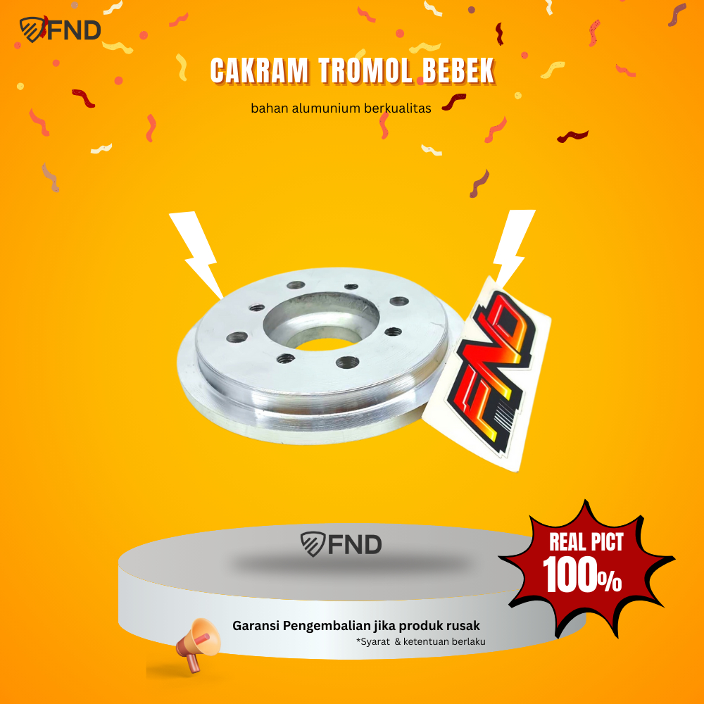Plendes adaptor cakram belakang motor bebek pnp Supra, Grand, Karisma, Fiz