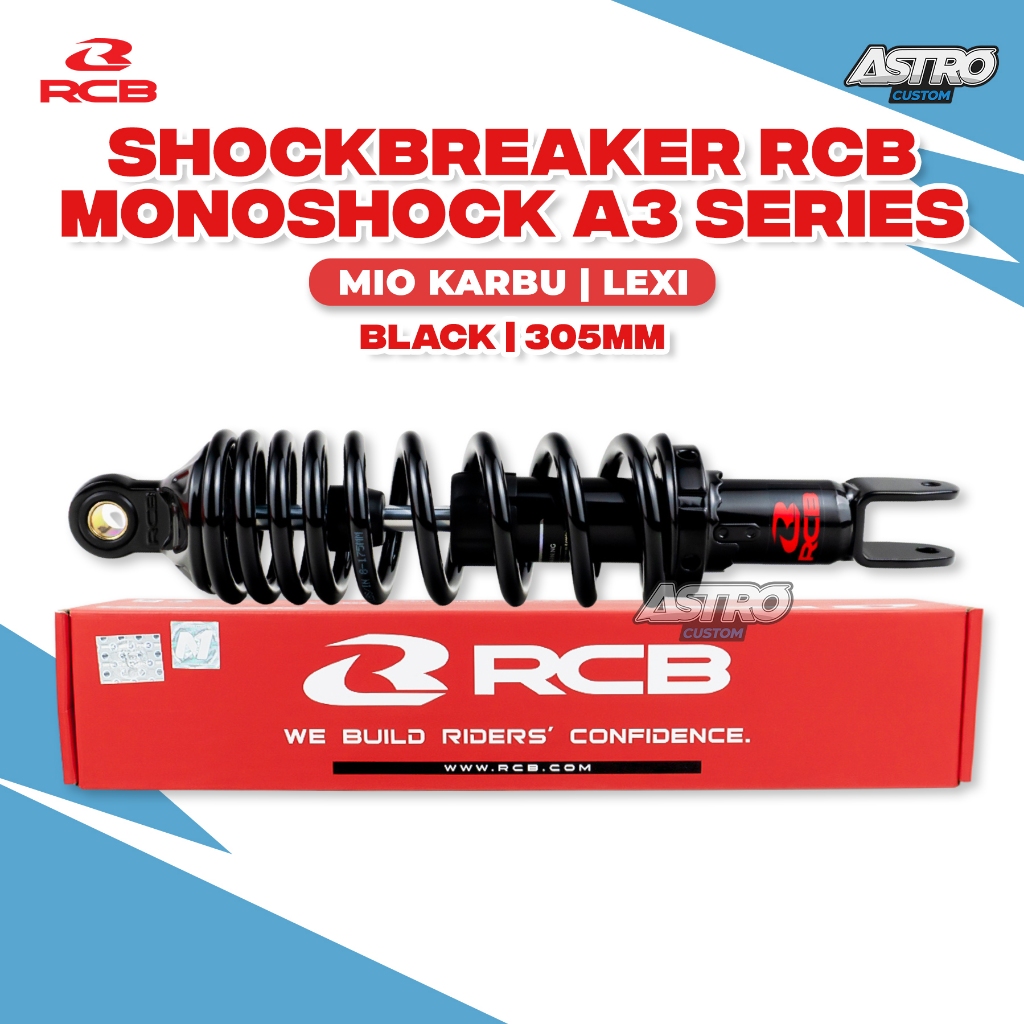 RCB Shockbreaker Monoshock Mio Karbu Sporty Smile Fino Soul Lexi 125 Sokbreker Shock Belakang Racing
