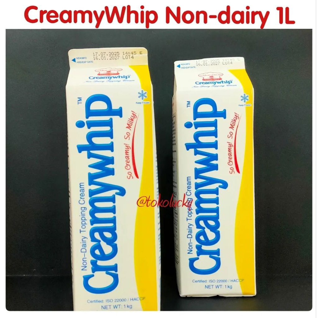 

Whipcream non dairy Creamy 1 liter/whipcream 1liter/creamy