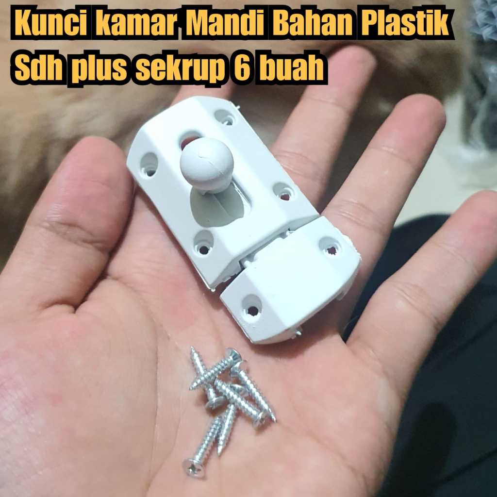 pengunci pintu kamar mandi bahan plastik kunci pintu plastik Kunci kamar mandi kunci pintu kamar man