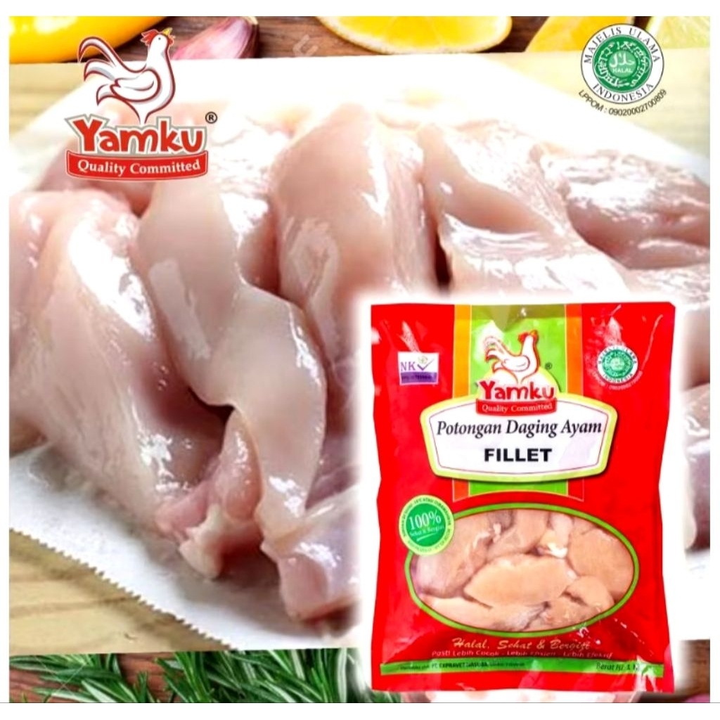 

Yamku daging ayam filet|ayam fillet| dada ayam |yamku filet 1kg