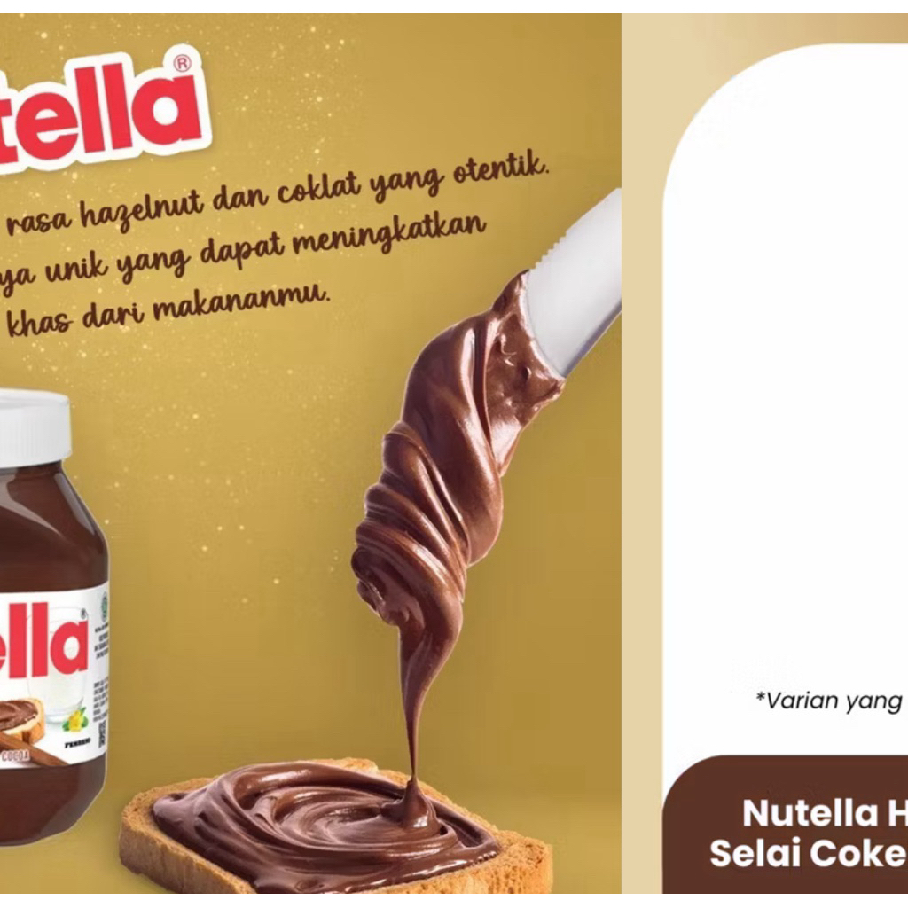 

Nutella Hazelnut Spread Selai Cokelat 200gr