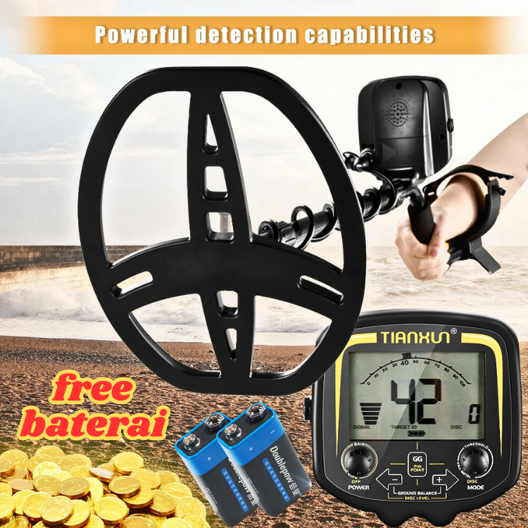 ORIGINAL TIANXUN Detektor Pencari Emas Logam Alat Pendeteksi Logam Metal Gold Silver Detector TX-850