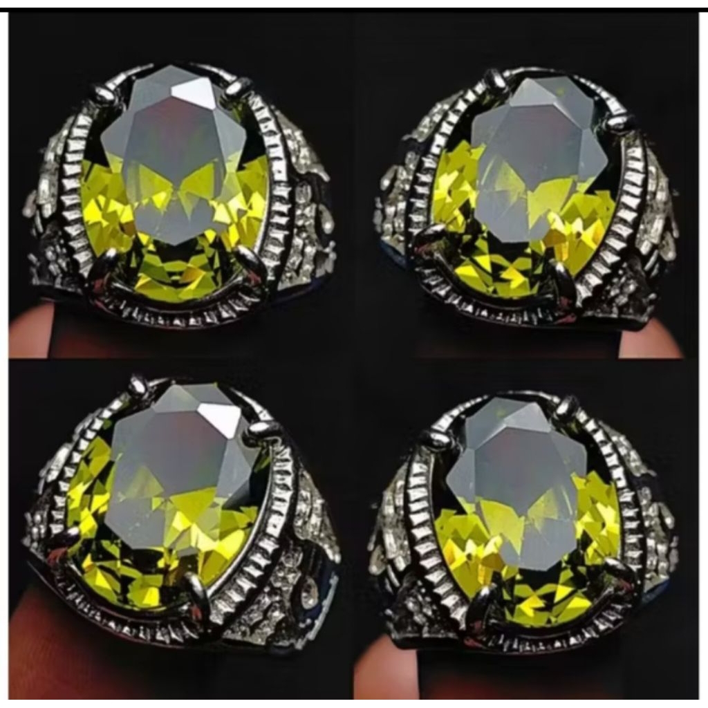 batu cincin permata peridot American peridot cutting