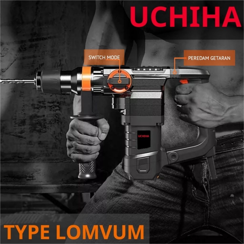 UCHIHA UC 04 Mesin bor beton 26mm Sds plus Rotary Hammer Drill 28 mm