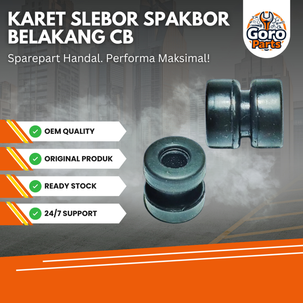 Goro Parts Karet Gromet Ganjel Dudukan Rangka Frame Ke Slebor Spakbor Belakang Honda CB 100 125 CG 1