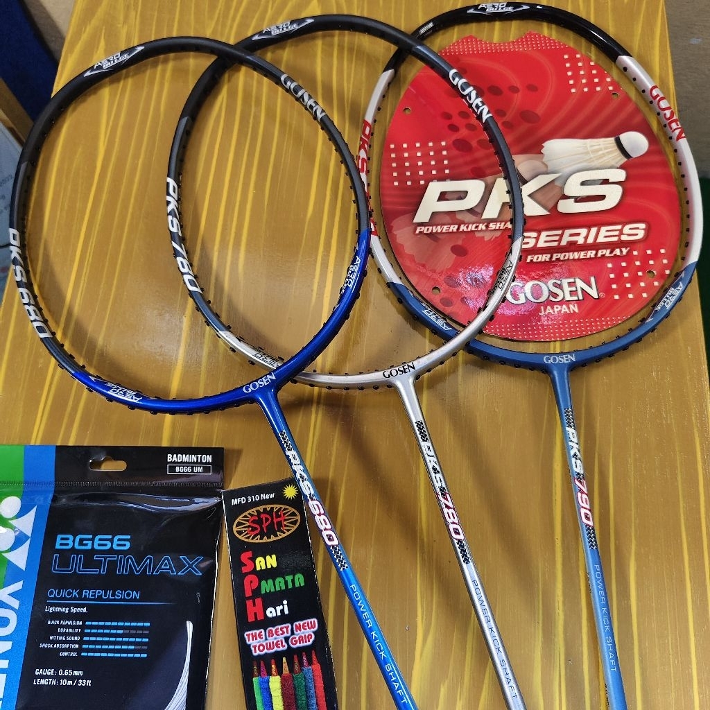 [RARE ITEM] Raket Badminton GOSEN PKS 680, 780, 790 3UG5 ORIGINAL JAPAN