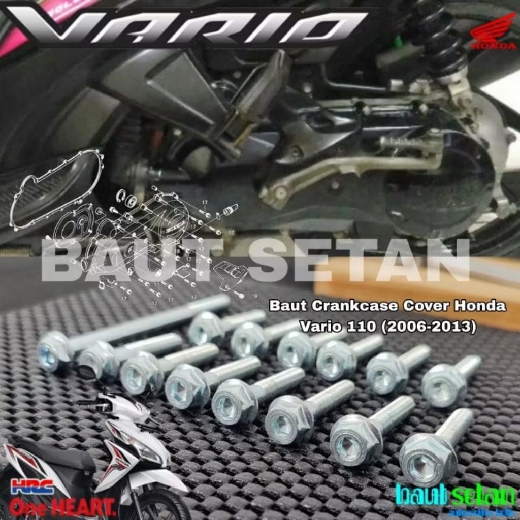Baut Dua Kunci Blok CVT Honda Vario 110cc Caburator