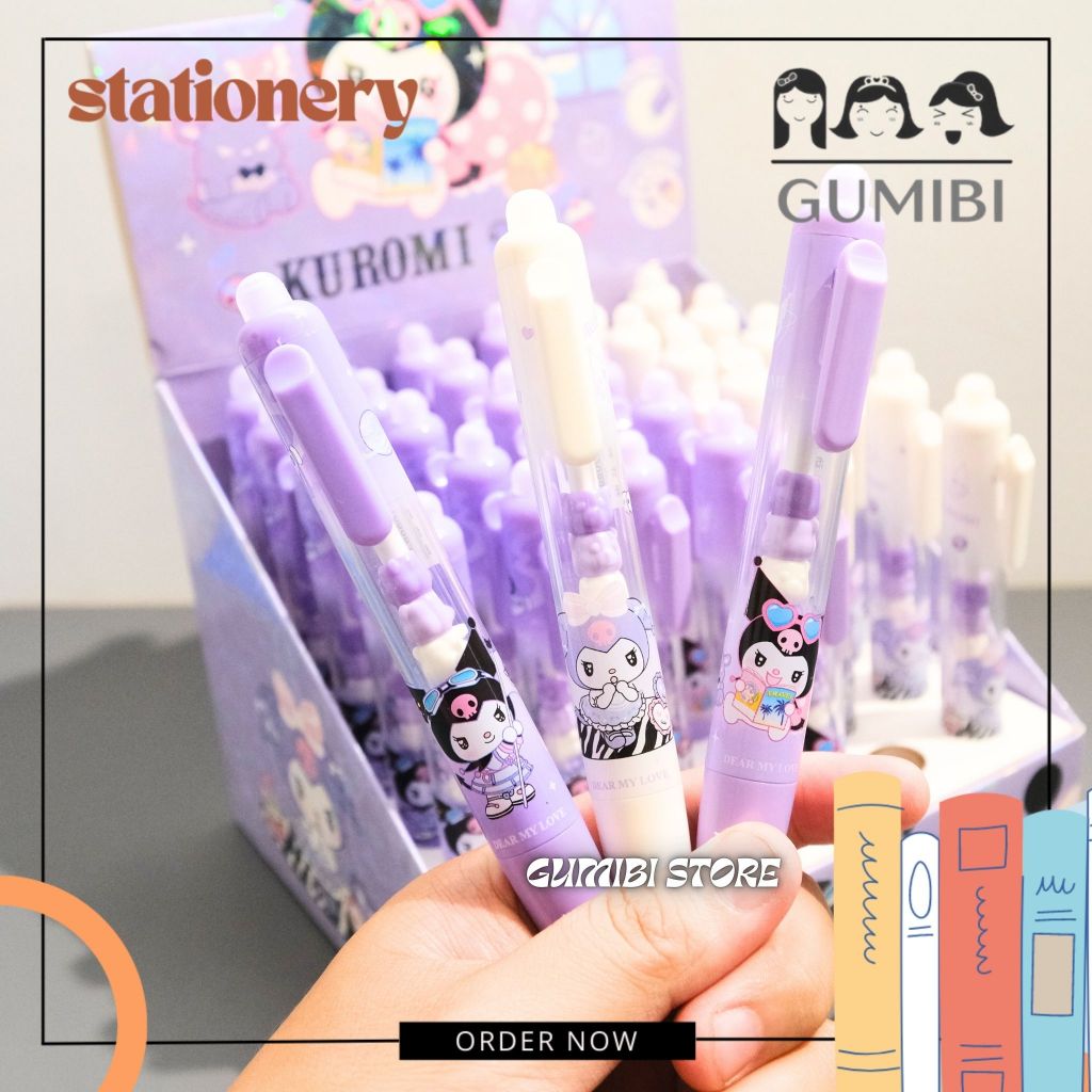 

PEN CETEK HAPUS KUROMI ERASEABLE MURAH GROSIR PULPEN PENA HAPUS KUROMI SANRIO CETEK MEKANIK PULPEN HAPUS CETEK KUROMI SANRIO LUCU UNIK