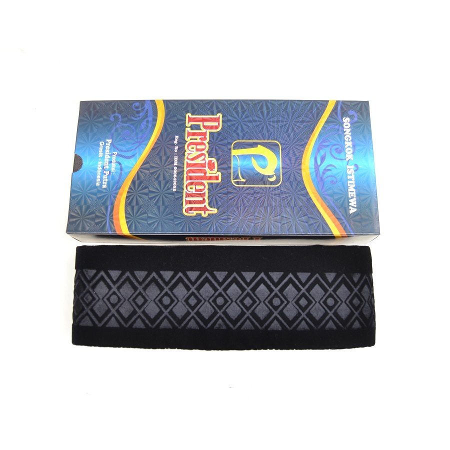 President songkok Motif Emboss Profil Wajik Songkok Motif Anak Muda