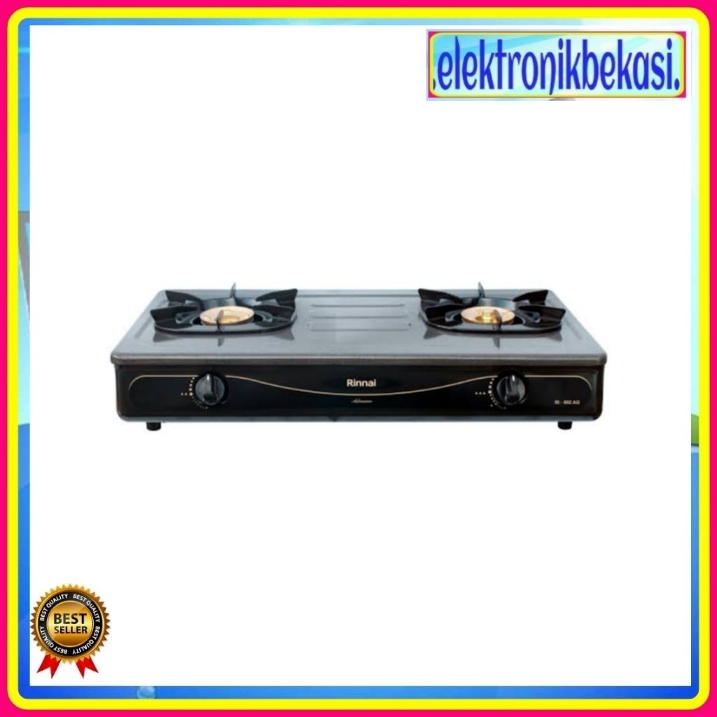 KOMPOR GAS RINNAI 602 AG / KOMPOR GAS RINNAI 2 TUNGKU / RINNAI RI-602AG