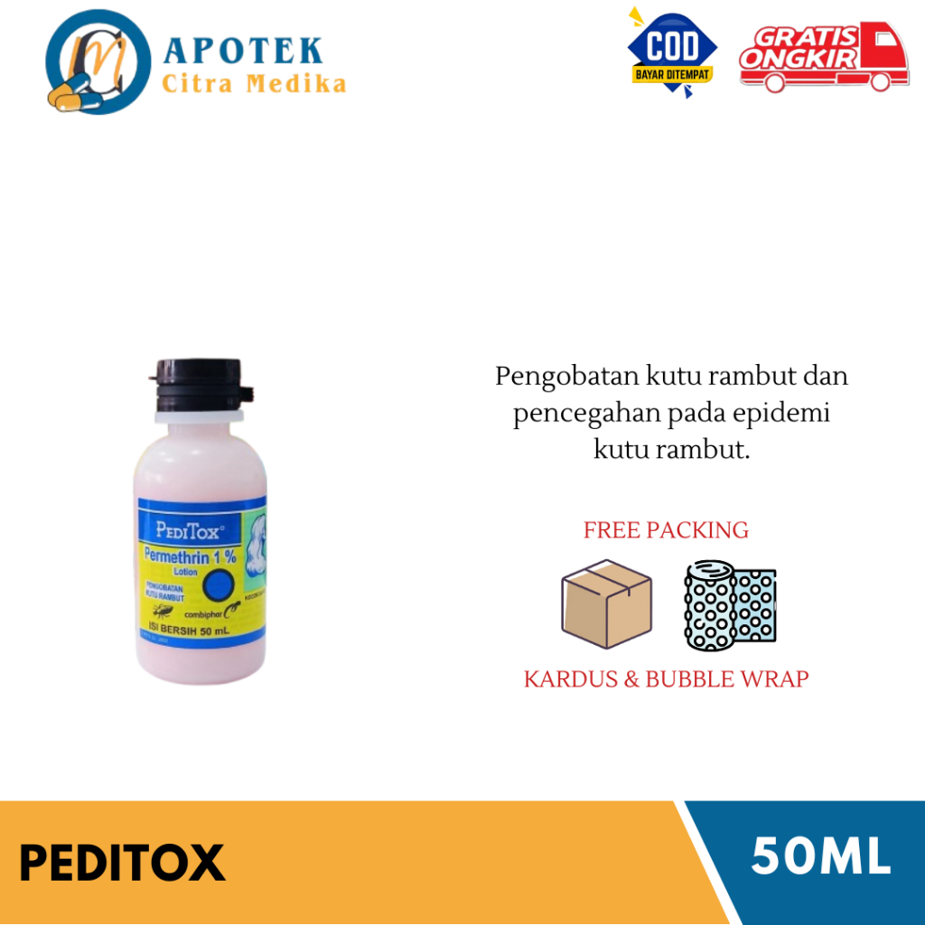 Peditox 𝟓𝟎𝐌𝐋 - Pengobatan Kutu Rambut Ampuh