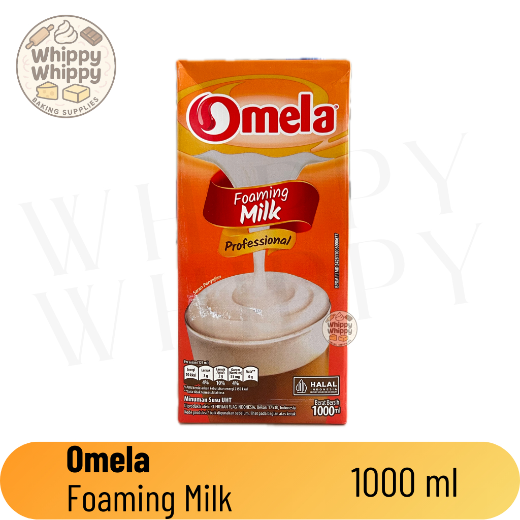 

UHT Omela Foaming Milk 1000 ml / Omela Foaming Milk / Omela Susu UHT