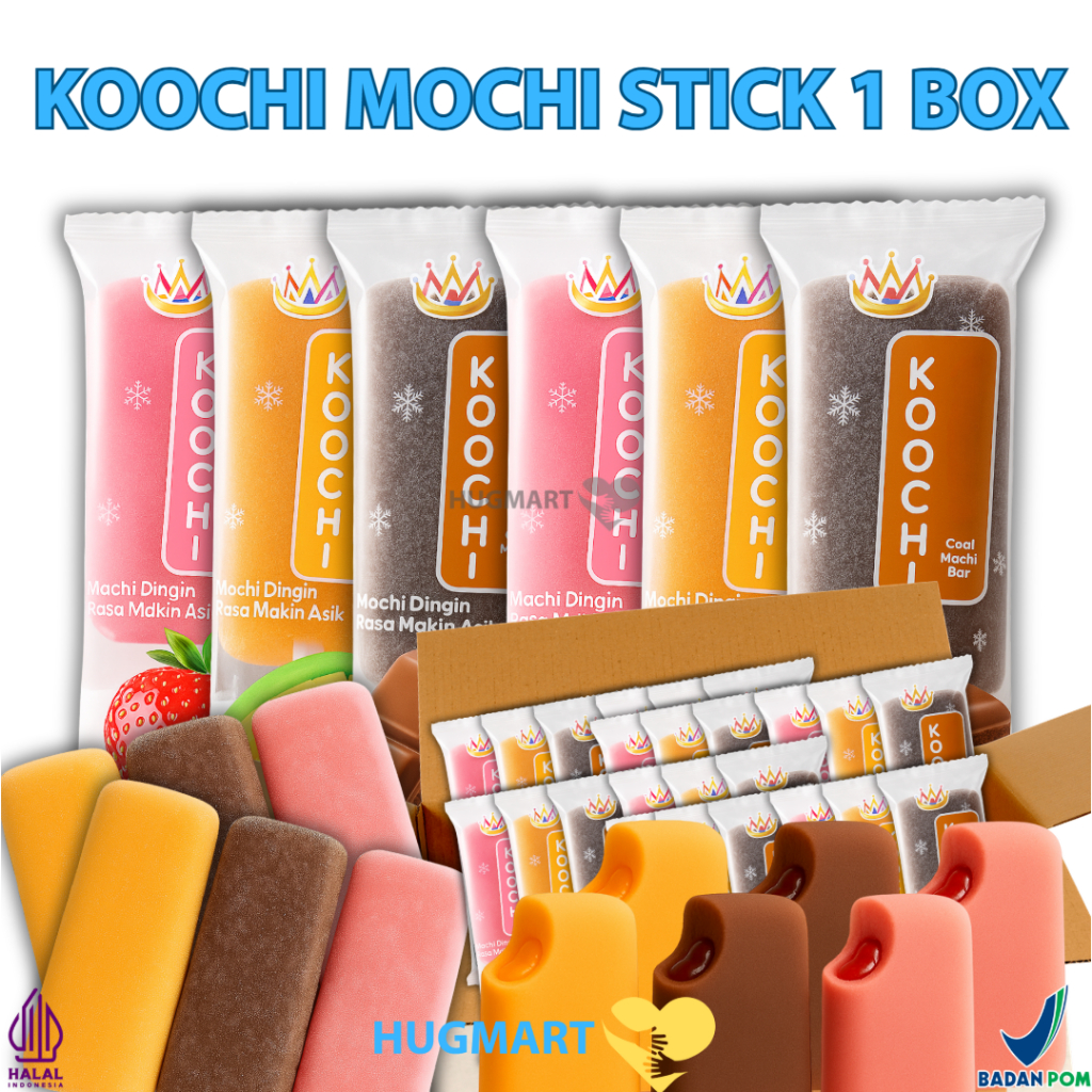 

KOOCHI MOCHI STICK ICE CREAM ISI 1 BOX 60PCS / MOCHI STICK KOOCHI