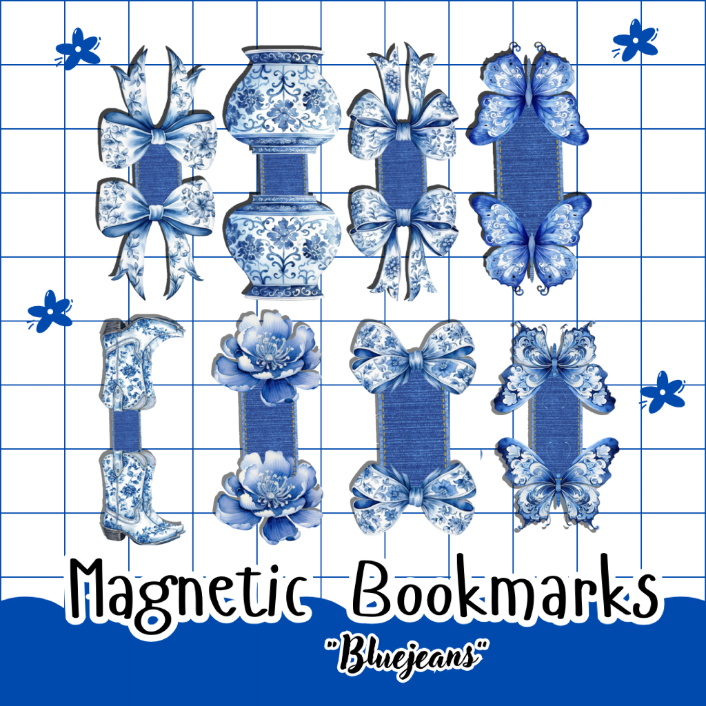 

meliarsdna.craft | Magnetic Bookmarks | Penanda Buku Magnet Bluejeans Edition