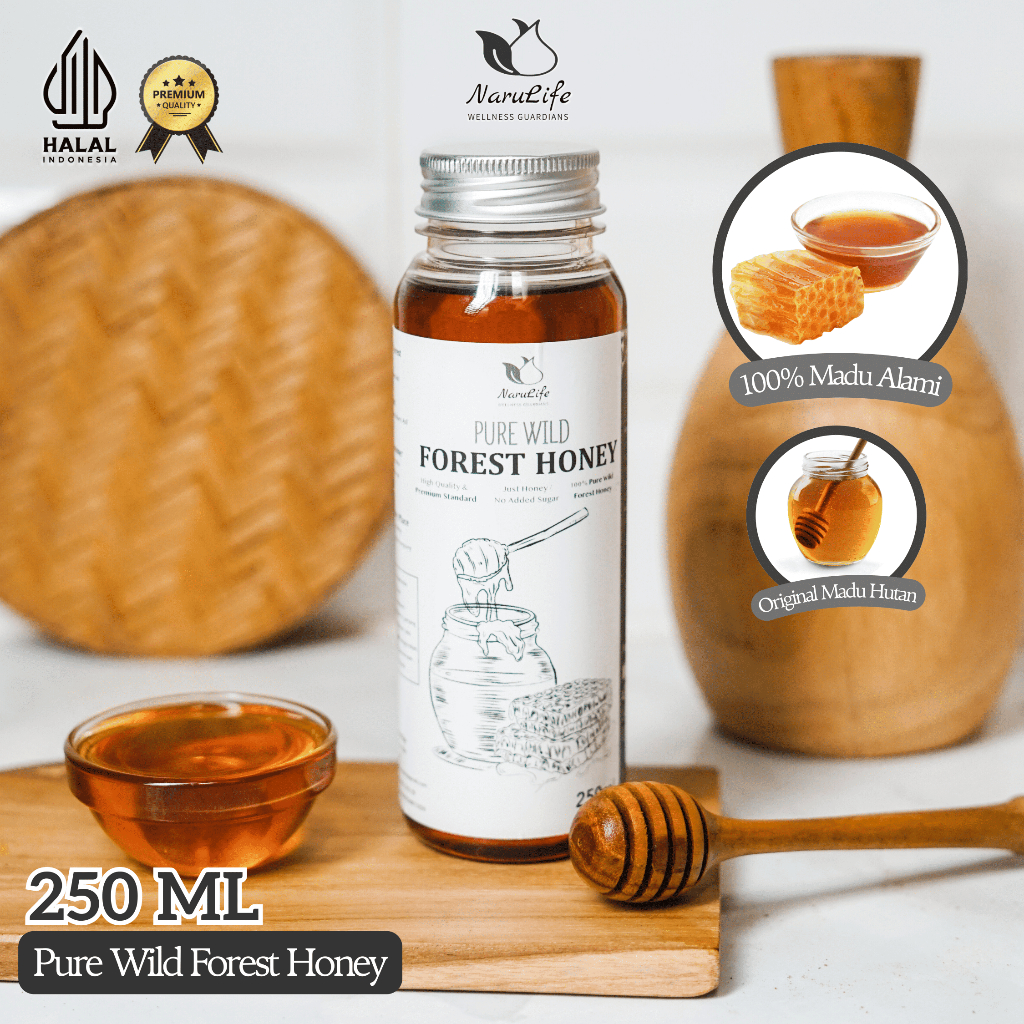 

Narulife Madu Hutan Asli 100% Murni Tanpa Campuran 250ml PREMIUM