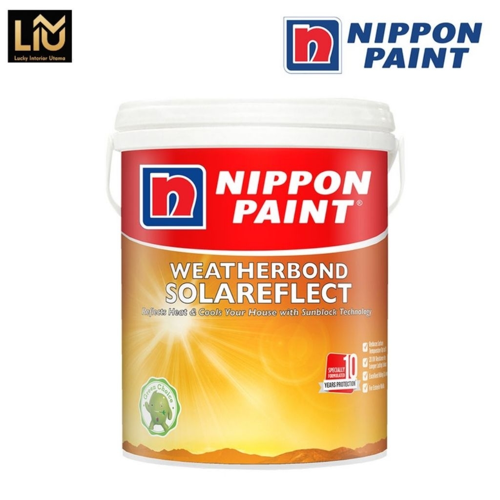 NIPPON PAINT WEATHERBOND SOLAREFLECT UKURAN 2,5 LT KG WARNA BRILIANT WHITE