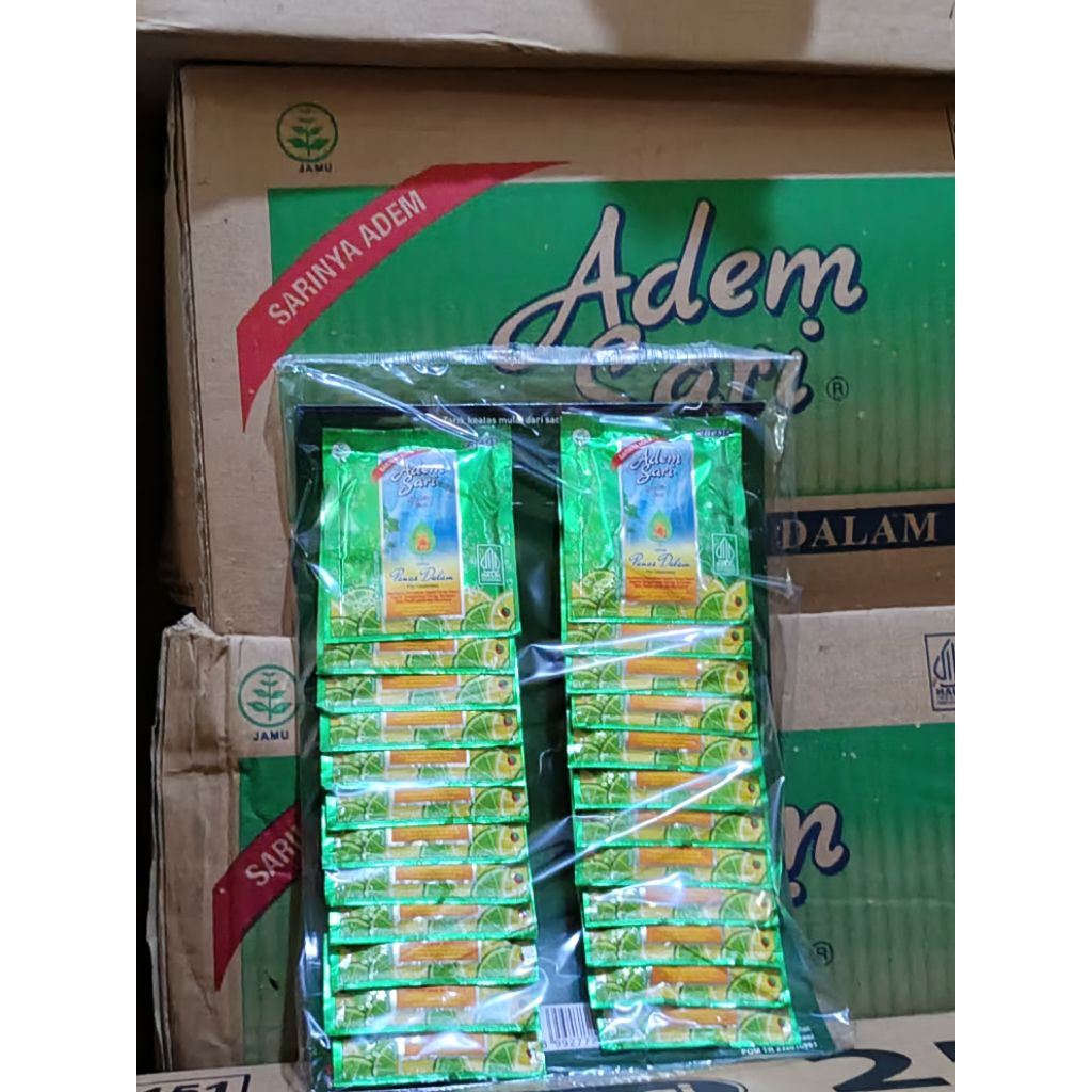

Adem Sari Panas Dalam 1 Pak (24 Sachet) - Minuman Serbuk Dingin Menyegarkan
