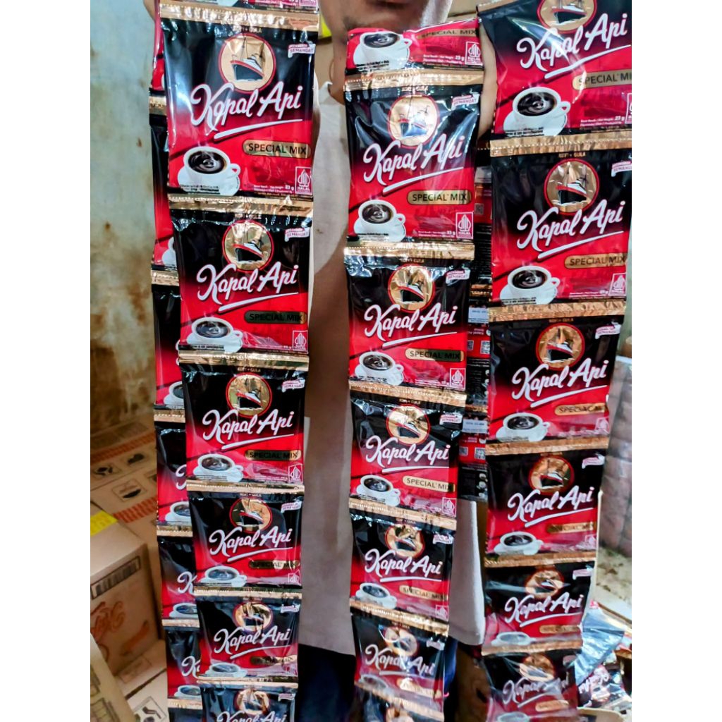 

​Kopi Kapal Api Special Mix Rentengan 10 Sachet - Kopi Gula Praktis