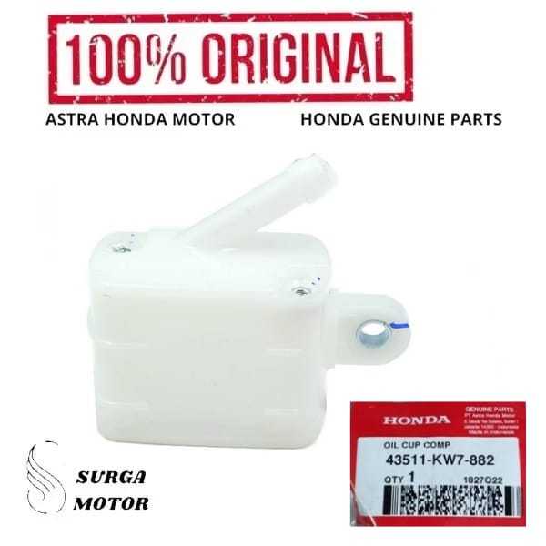 Tempat Minyak Rem Belakang Motor  Sonic CB150R StreetFire K15G CS1 KWC Supra X 125 FI New 43511KW788