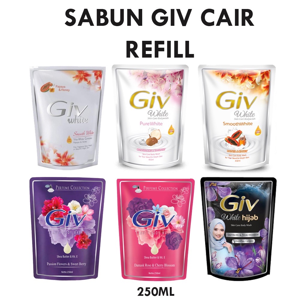 GIV BODY WASH POUCH 250 ML
