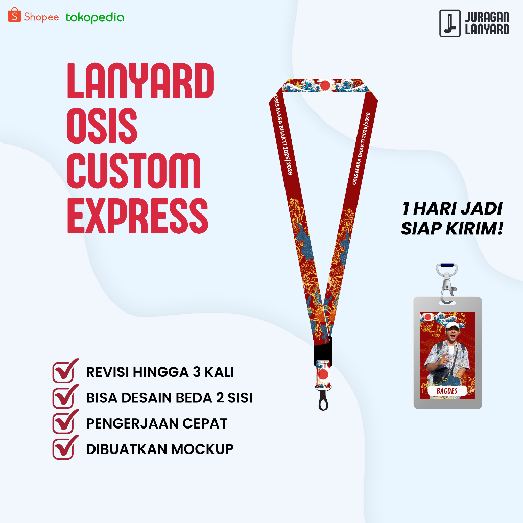 

LANYARD ID CARD OSIS REQUEST TERMURAH