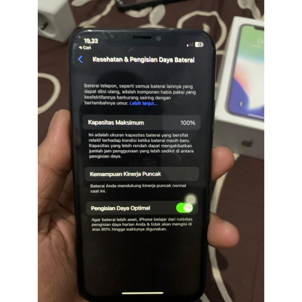 IPHONE X 256GB  kartu permanen
