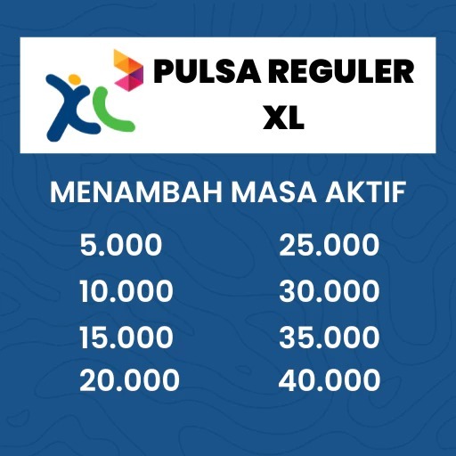 PULSA XL 5RB 10RB 15RB 20RB 25RB 30RB REGULER TERMURAH