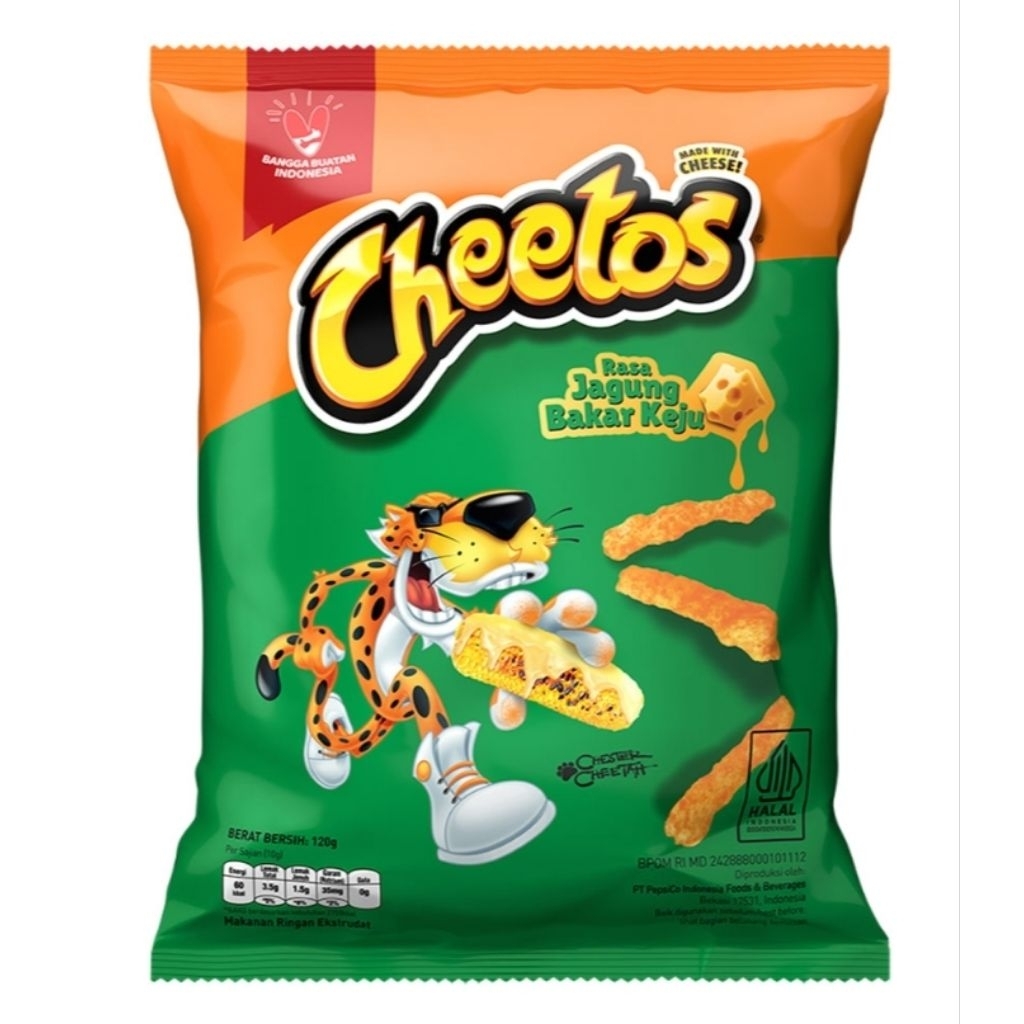 

Cheetos Makanan Ringan Rasa Jagung Bakar Keju 120 g