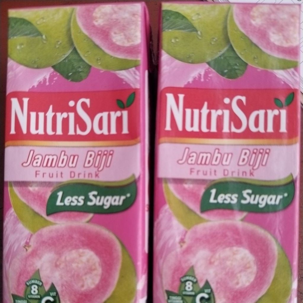 

Nutrisari Jambu Biji Fruit Drink Less Sugar 200ml/pcs