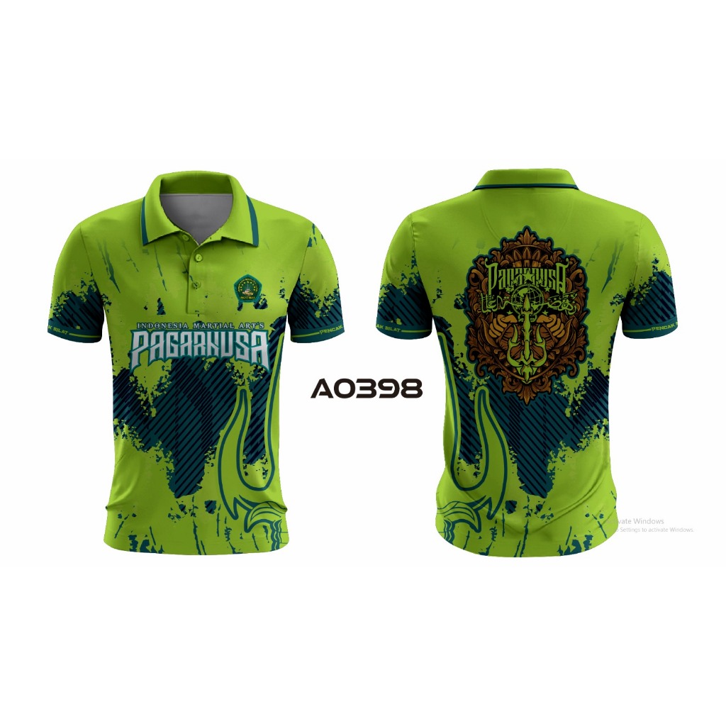 KAOS JERSEY KERAH POLO PENCAK SILAT PAGAR NUSA FULL PRINTING KUALITAS PREMIUM