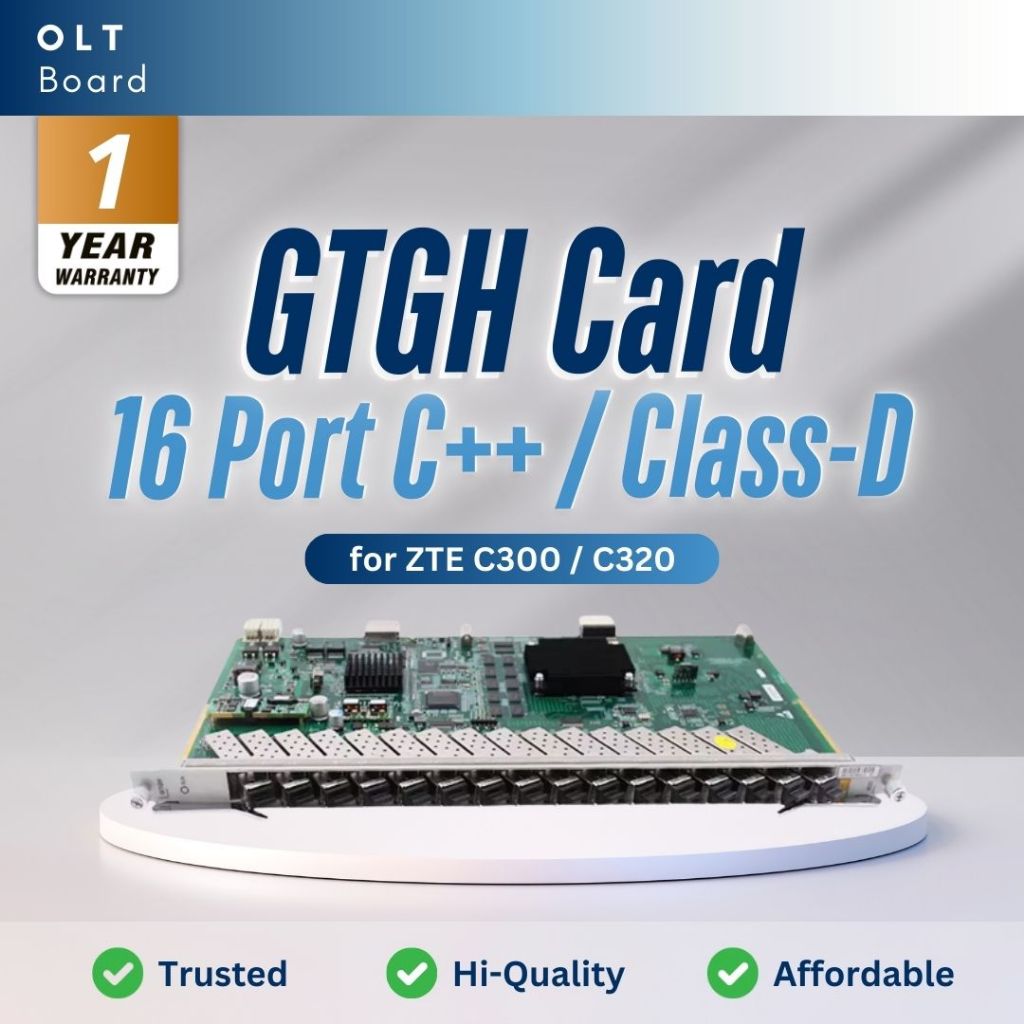 ZTE GTGH CLASS C++ GPON Cards 16 Port for OLT C320 C300. Garansi 1 Tahun