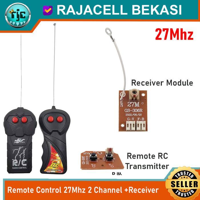 Module PCB Remot Mainan RC Boat Remote Control 27Mhz 2Ch GS-306T GS-306R 27M Universal