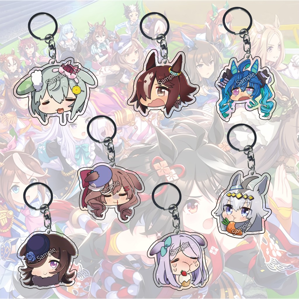 Gantungan Kunci Uma MusumeEmote Uma musume  part 08 - Twin Turbo - Vodka  -Rice Shower -  Mejiro McQ