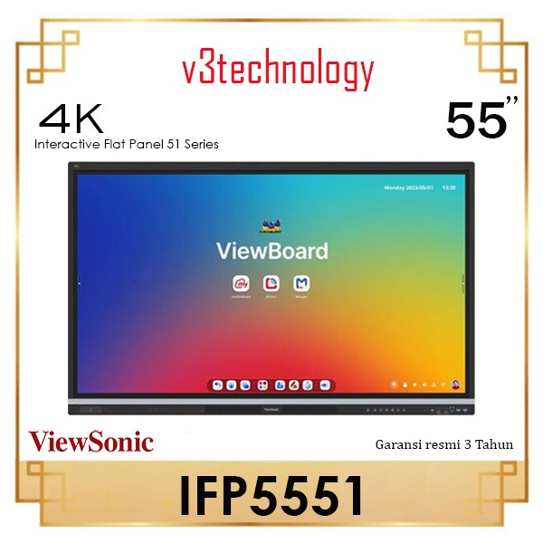 ViewSonic IFP5551 ViewBoard 55" 4K UHD - Interactive Flat Panel 55 inch