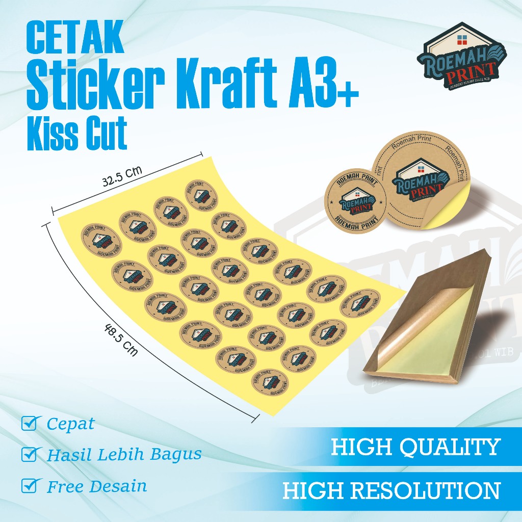 

Roemah Print Cetak Stiker Kraft Custom