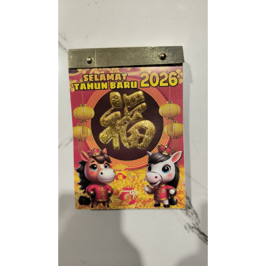 

kalender harian sobek tahun 2026 // kalender lembaran ukuran sedang 18cm x 13cm