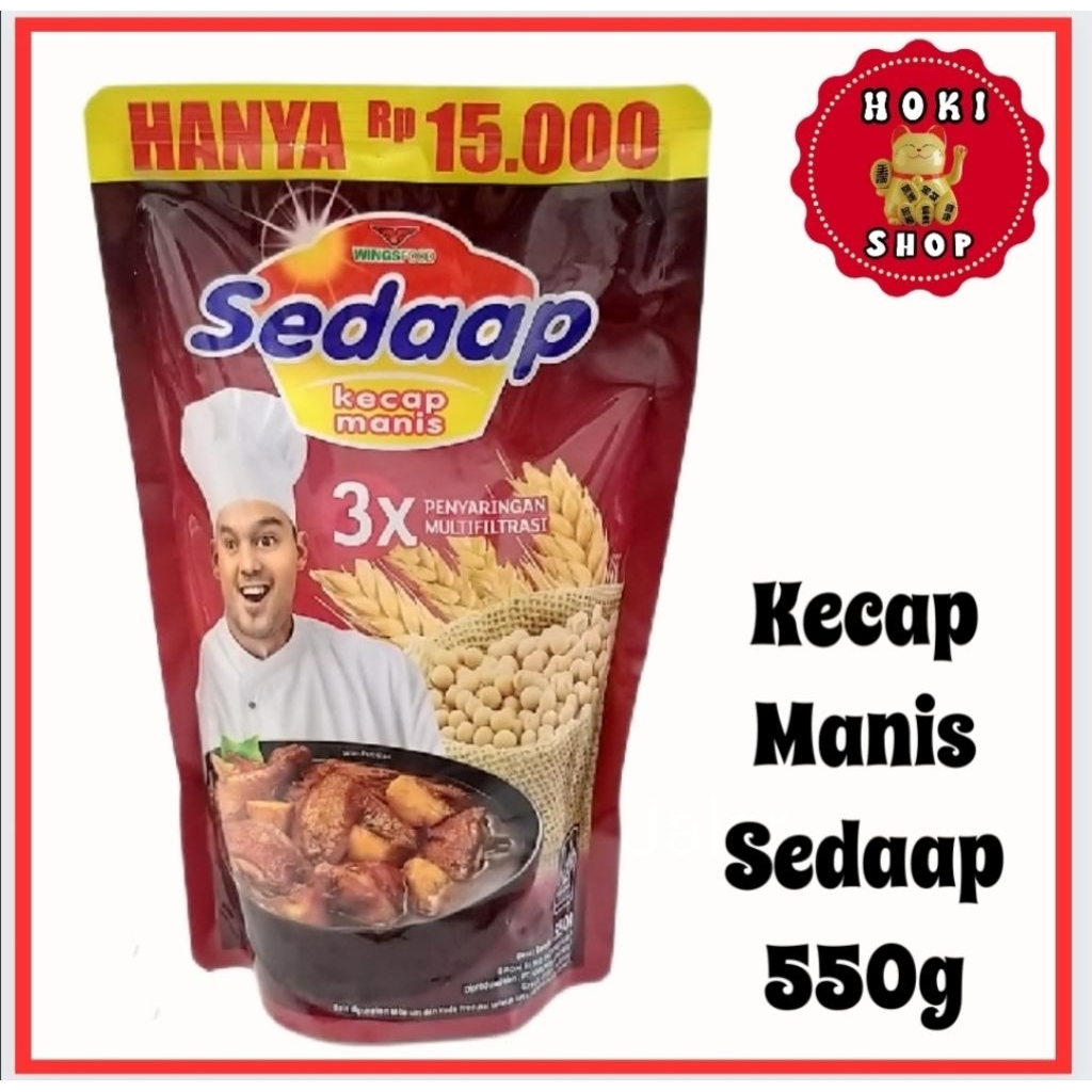 Kecap Sedap 550gr / Kecap Manis Sedaap / Kecap Sedaap