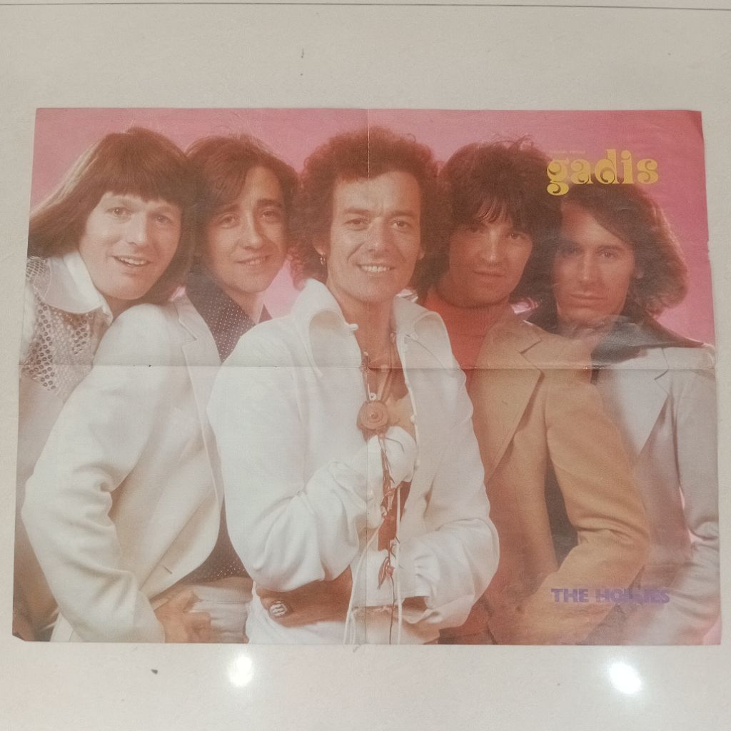 Vintage The Hollies Band Magazine Poster