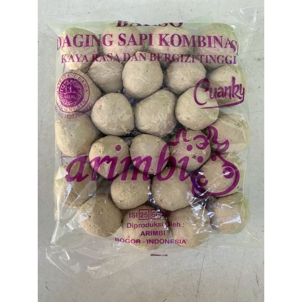 

Arimbi Bakso Sapi Komb isi 25pcs