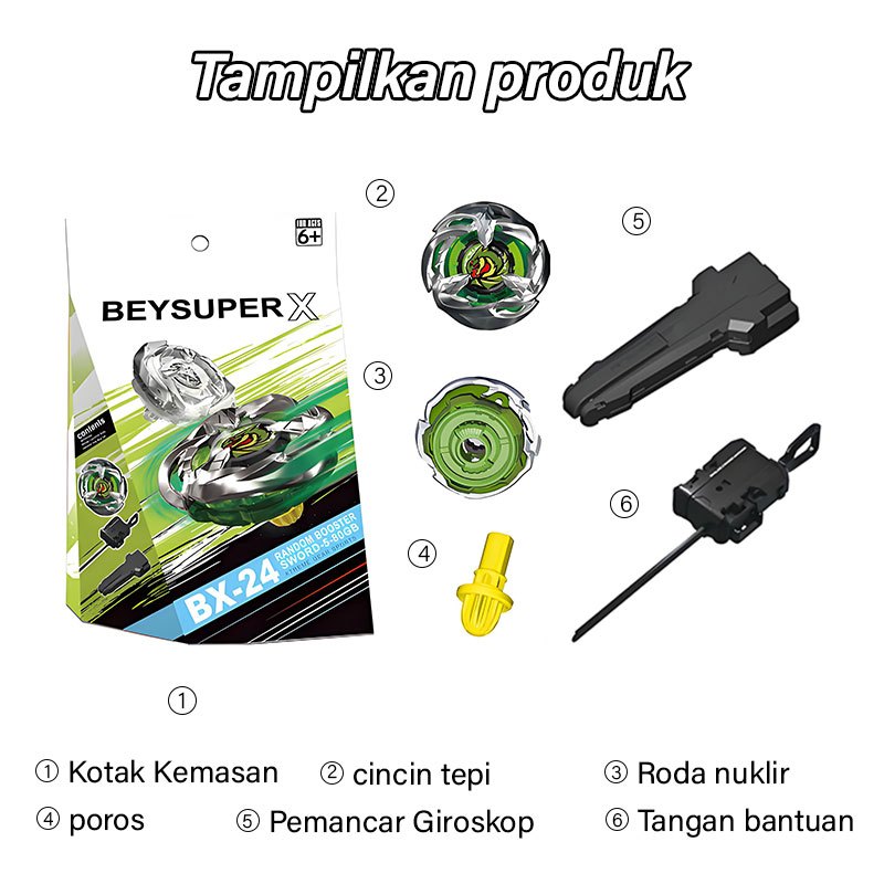 Gyro Gyroscope Battle Mainan Anak Gangsing Besi Beblet Metal