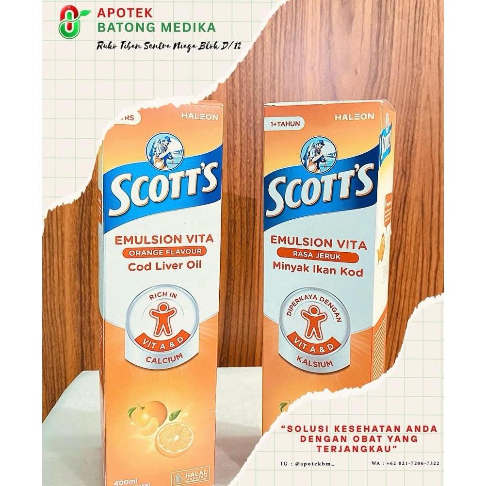 Scoot Emulsion Vita Jeruk 400ml Vitamin A & D